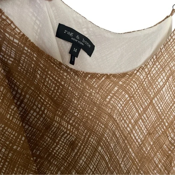 RAG & BONE Delilah Silk Blend Chiffon Mini Dress size 14 NWOT B-1 - Picture 5 of 7